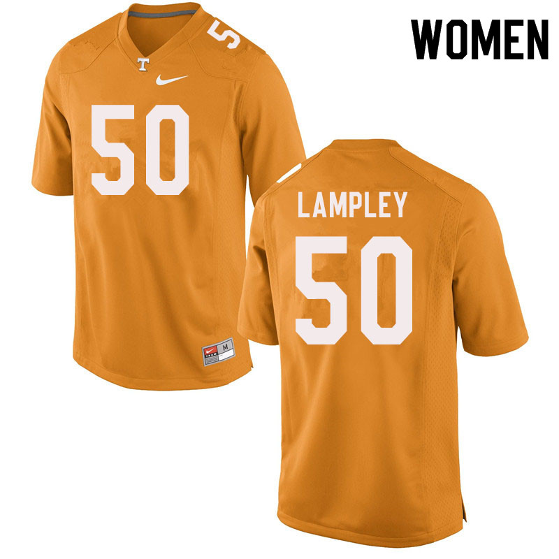 Women #50 Jackson Lampley Tennessee Volunteers College Football Jerseys Sale-Orange - Click Image to Close